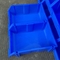 ถังขยะพลาสติกวางซ้อนกันได้สีน้ำเงิน 20 กก. ภาชนะบรรจุถั่วและสลักเกลียว